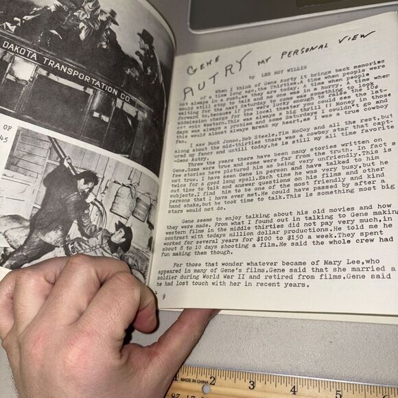 Issue 2 Western Trails Magazine: Gene Autry Vintage 1975 Cowboy Films Tom Tyler - Picture 5 of 5